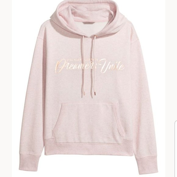 H&M Logo Light Pink/White Hoodie - Picture 1 of 8